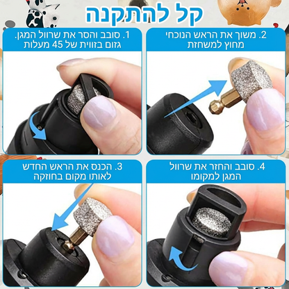 🐾 PawLabs™ – Pet Nail Grinder Pro