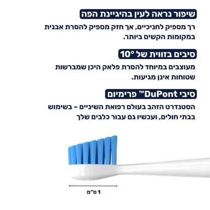 מברשת שיניים חשמלית לכלבים 3 ב-1 - PawLabs™ DentalPro Set