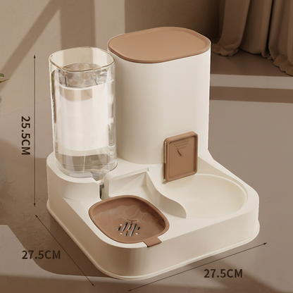 PawLabs™ AutoFlow Feeding Station תחנת האכלה ושתייה אוטומטית 2-ב-1 לחיות מחמד – ללא חשמל
