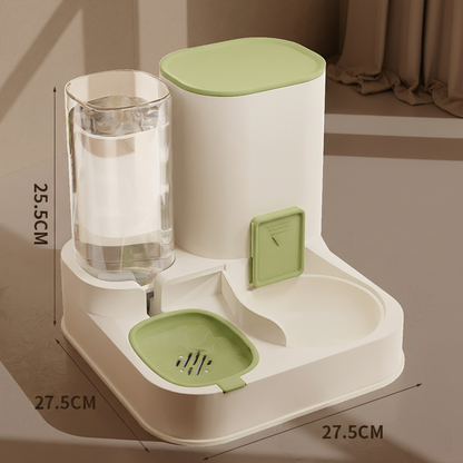 PawLabs™ AutoFlow Feeding Station תחנת האכלה ושתייה אוטומטית 2-ב-1 לחיות מחמד – ללא חשמל