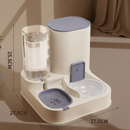 PawLabs™ AutoFlow Feeding Station תחנת האכלה ושתייה אוטומטית 2-ב-1 לחיות מחמד – ללא חשמל