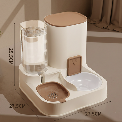 PawLabs™ AutoFlow Feeding Station תחנת האכלה ושתייה אוטומטית 2-ב-1 לחיות מחמד – ללא חשמל
