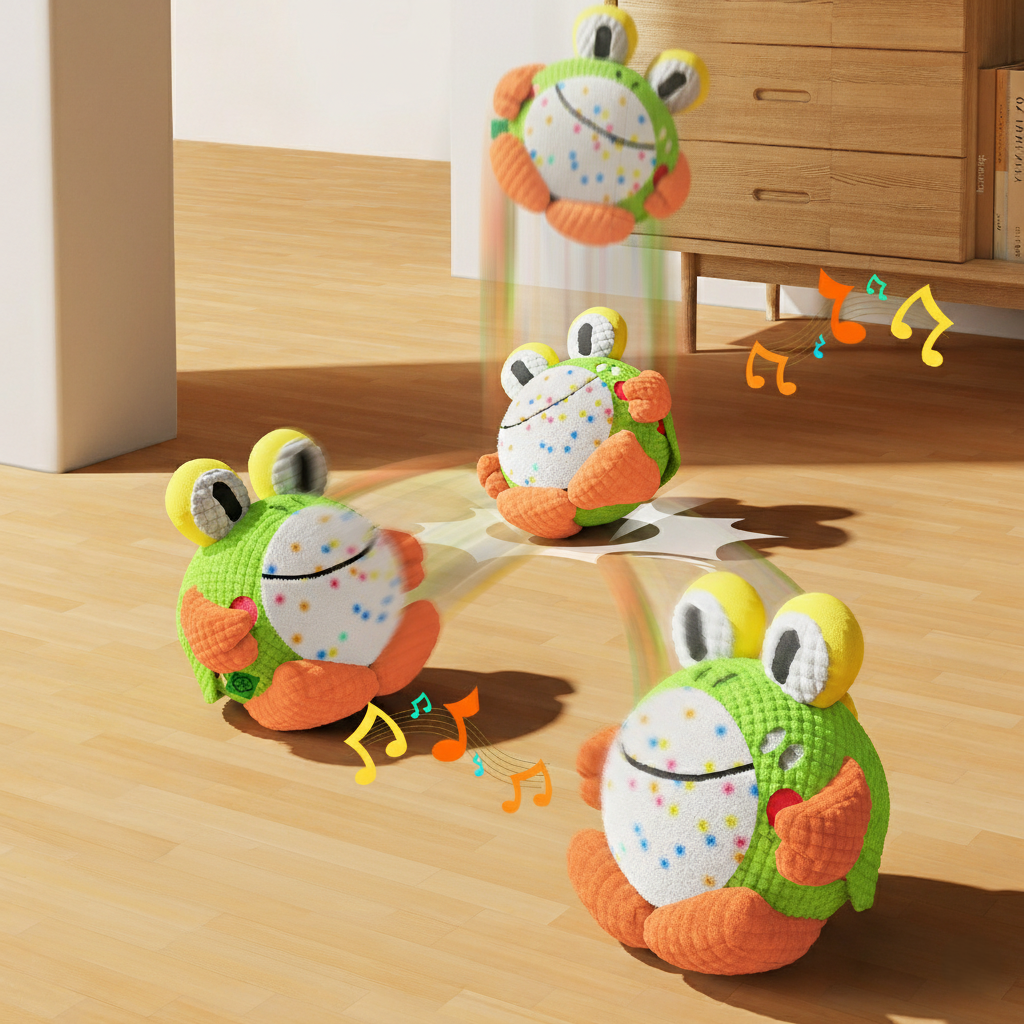 PawLabs™ Electric Jumping Plush Toy  צעצוע פרווה חשמלי קופצני לכלבים – אינטראקטיבי ונטען