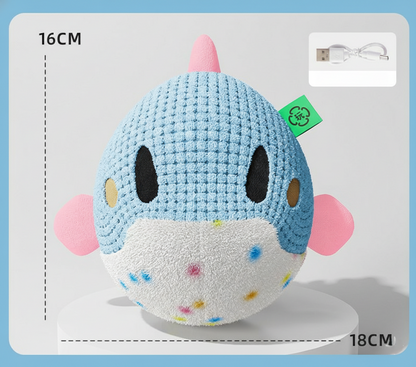 PawLabs™ Electric Jumping Plush Toy  צעצוע פרווה חשמלי קופצני לכלבים – אינטראקטיבי ונטען