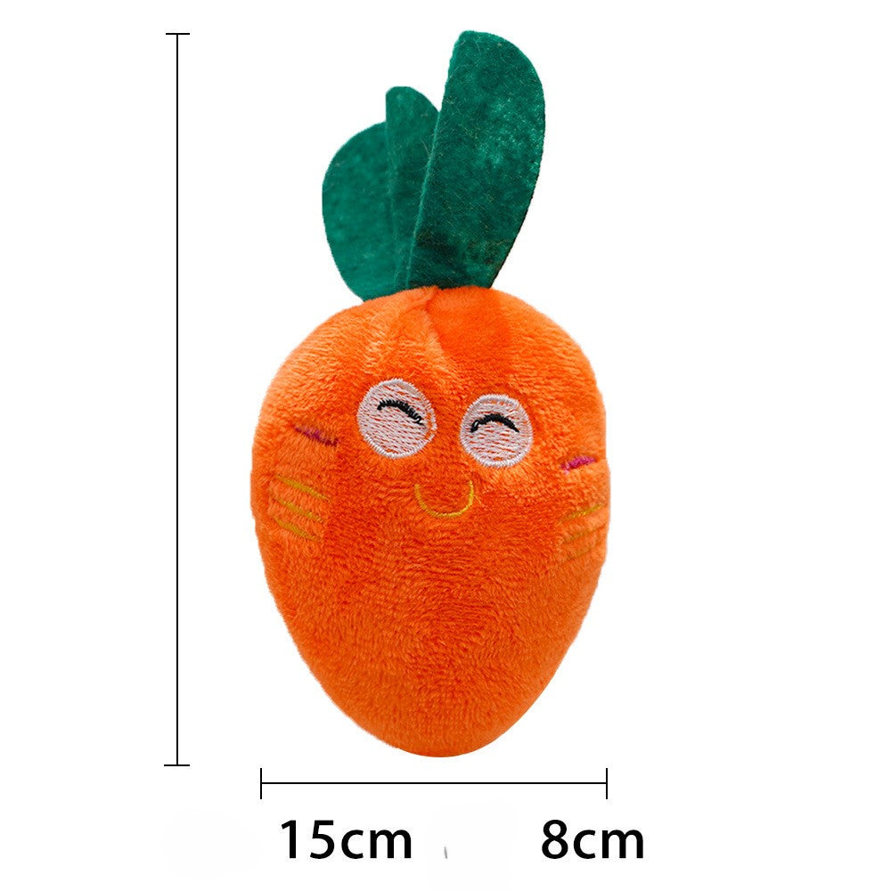 PawLabs™ CarrotTalk Plush Toy צעצוע פרווה קולי בצורת גזר – עם צפצפות לגירוי מנטלי