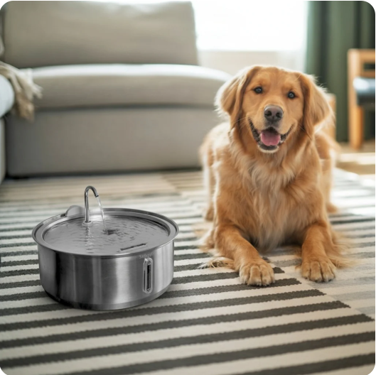 🐾 PawLabs™ – מזרקת מים חכמה מנירוסטה לכלבים