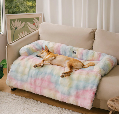 מגן ספה פרימיום ומיטת הרגעה 2-ב-1 לכלב – PawLabs™