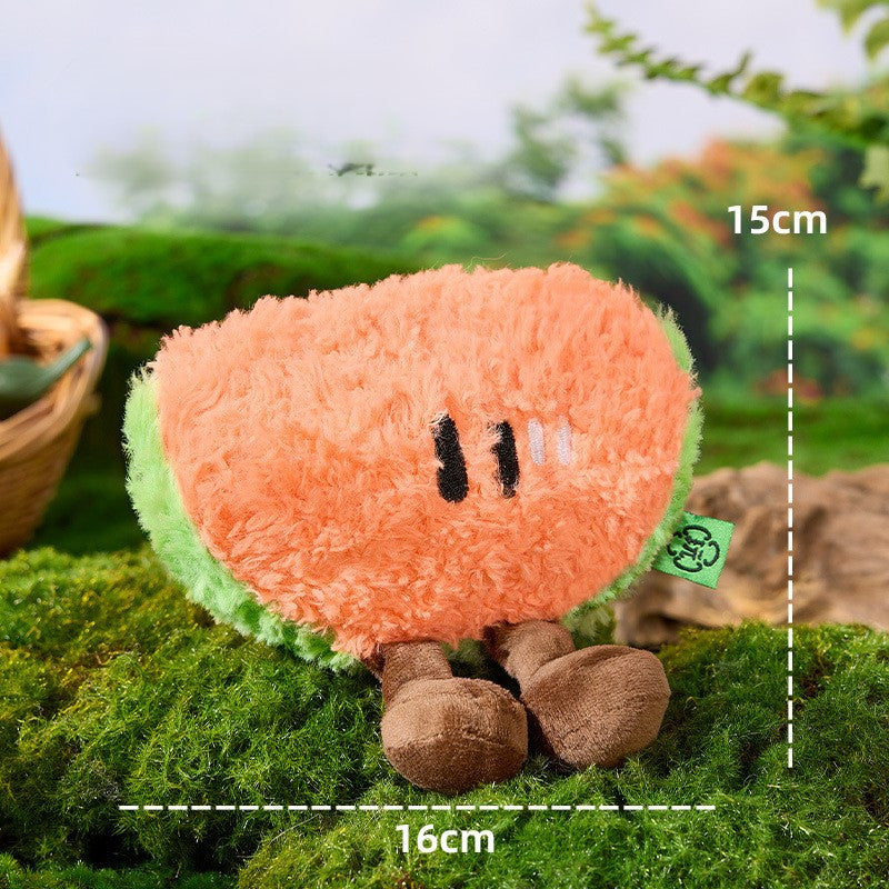 PawLabs™ FruityCrunch Plush Toy צעצוע פרווה אינטראקטיבי מסדרת הפירות – צפצפה ונייר מרשרש לגירוי חושי