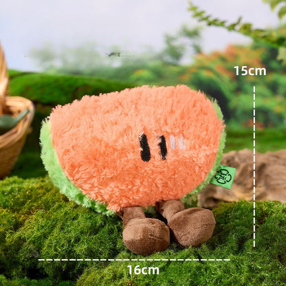 PawLabs™ FruityCrunch Plush Toy צעצוע פרווה אינטראקטיבי מסדרת הפירות – צפצפה ונייר מרשרש לגירוי חושי