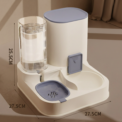 PawLabs™ AutoFlow Feeding Station תחנת האכלה ושתייה אוטומטית 2-ב-1 לחיות מחמד – ללא חשמל